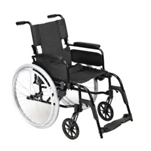 Transportkørestol let med store hjul