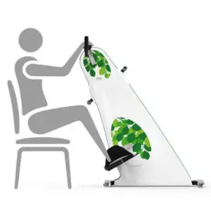 Træningscykel-til-stol- også kaldet manuped ( Kan lejes )